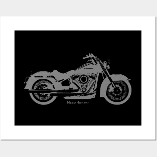 Harley Softail Deluxe 18, shadow Posters and Art